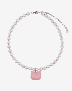 KITTY BAUBLE PEARL NECKLACE