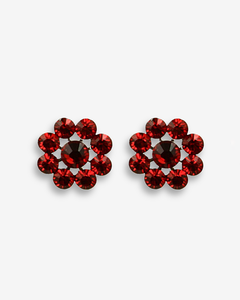 CRYSTAL FLOWER GRANDE EARRINGS