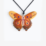 BUTTERFLY WOOD WRAP NECKLACE