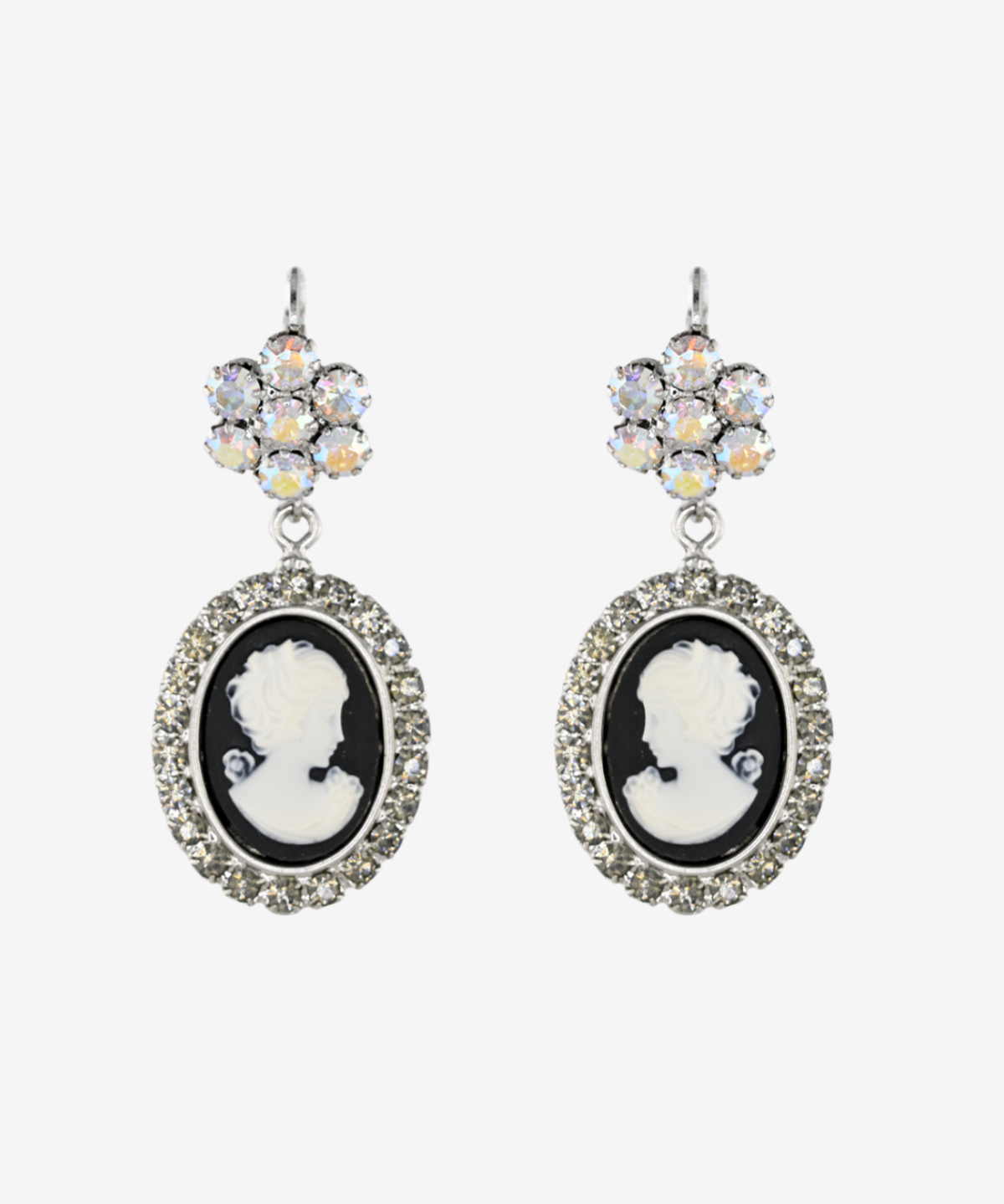 CAMEO FLOWER EARRINGS