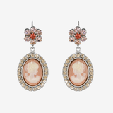 CAMEO FLOWER EARRINGS