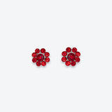 CRYSTAL FLOWER EARRINGS SMALL