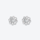 CRYSTAL FLOWER EARRINGS SMALL