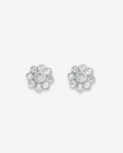 CRYSTAL FLOWER EARRINGS SMALL