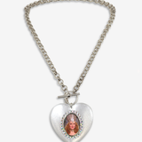 GOOD & BAD WITCH FLIP HEART NECKLACE