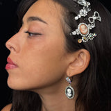 CAMEO FLOWER EARRINGS