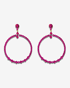 LOLA CRYSTAL HOOPS