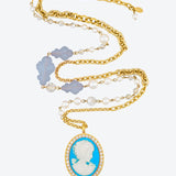 CAMEO PEARL NECKLACE