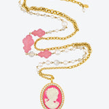 CAMEO PEARL NECKLACE