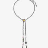 CRYSTAL FLOWER LARIAT