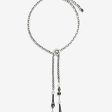 CRYSTAL FLOWER LARIAT