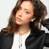 CRYSTAL FLOWER LARIAT