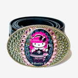 KITTY GOTHIC BELT BUCKLE