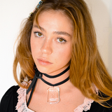 LUCITE GEM CHOKER