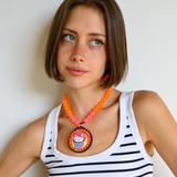 NEON SUNSET KITTY NECKLACE