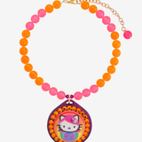 NEON SUNSET KITTY NECKLACE