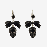 SKULL BOW EARRINGS