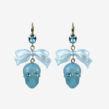 SKULL BOW EARRINGS