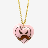 MUSTACHE HEART NECKLACE