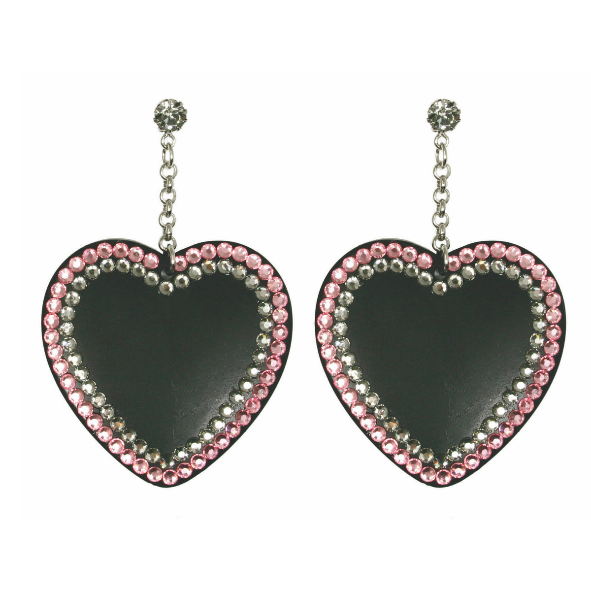 Large Pave&#39; Hearts