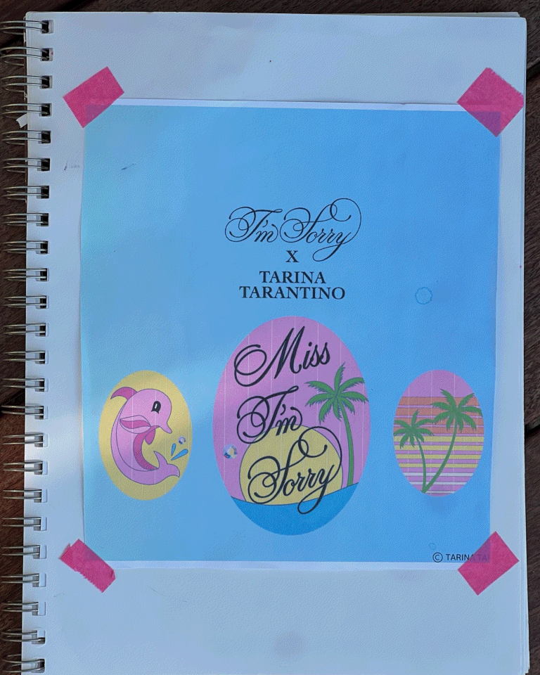 TARINA'S DESIGN PROCESS FOR THE COLLAB WITH PETRA COLLINS