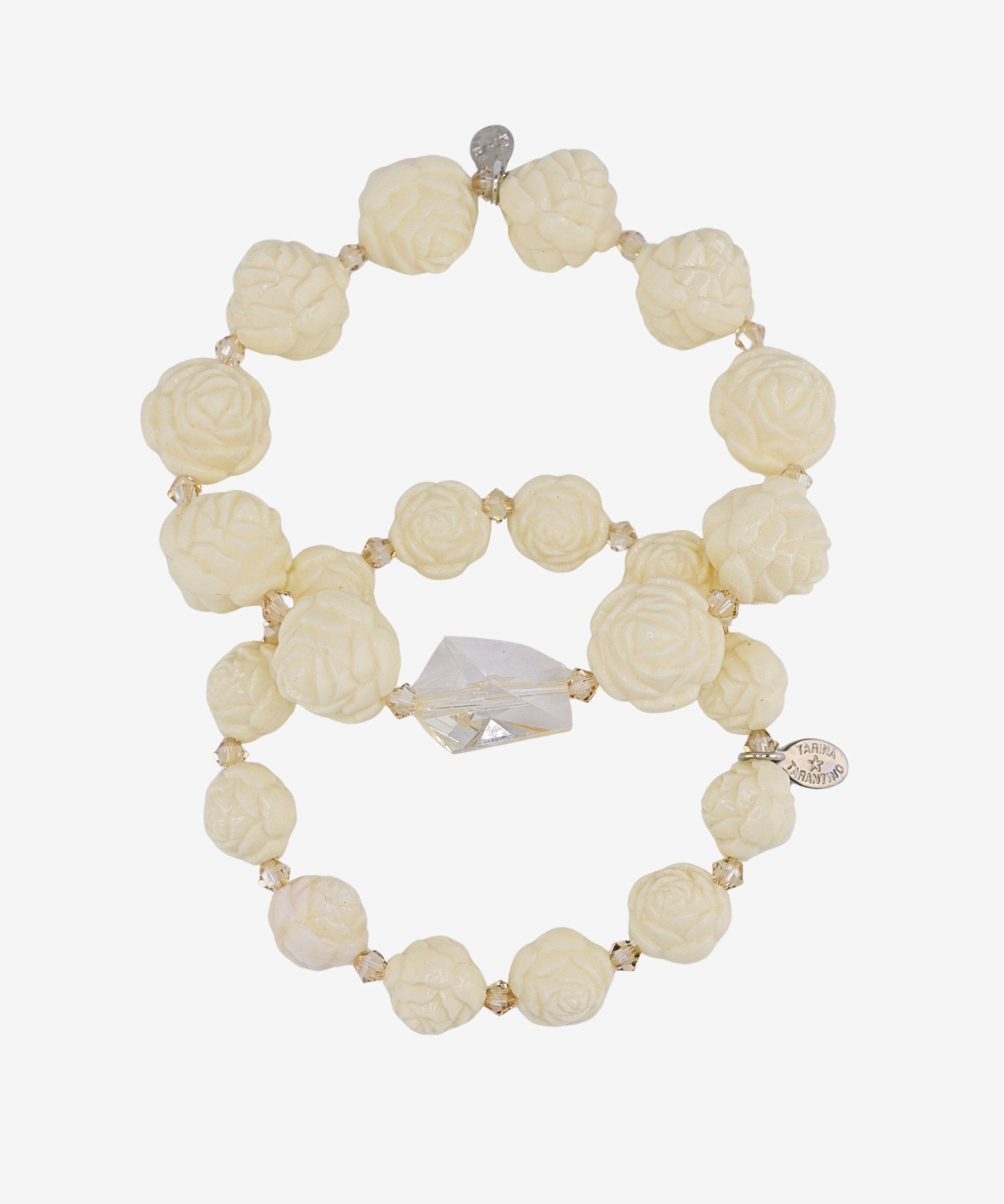 CARVED ROSE BRACELET SET