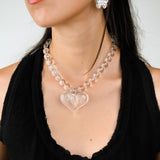 PAPARAZZI FIZZY HEART NECKLACE