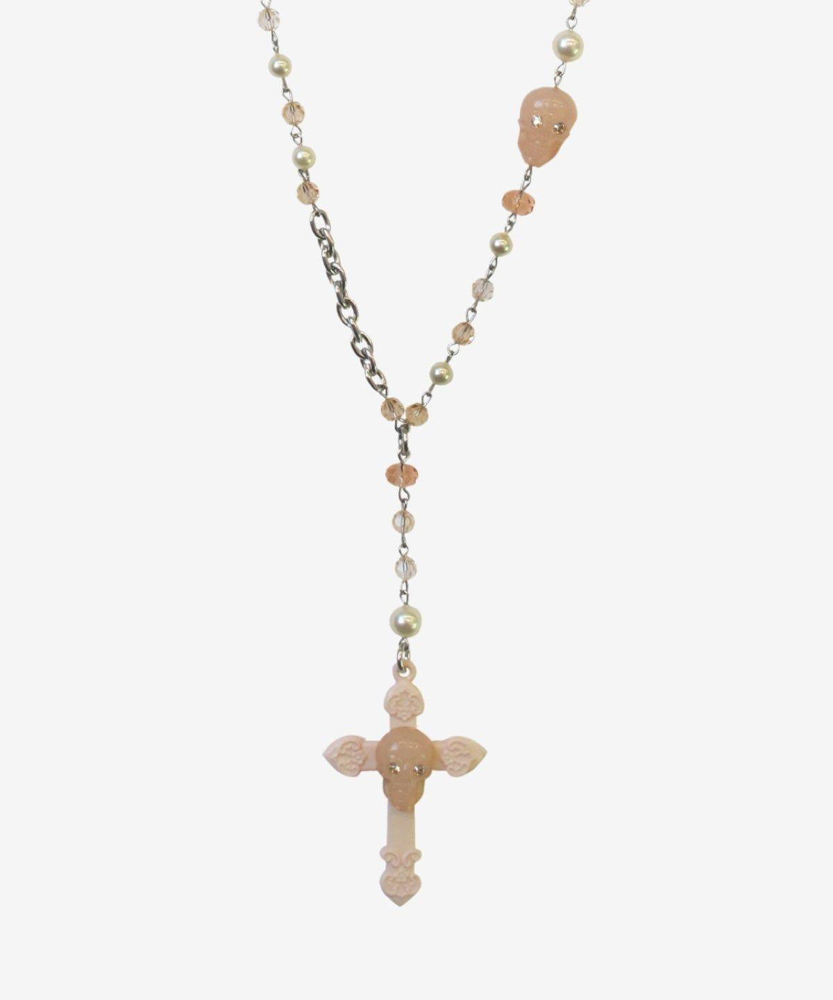 SKULL ROSARY NECKLACE