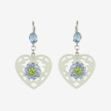 DOILY LACE HEART EARRINGS