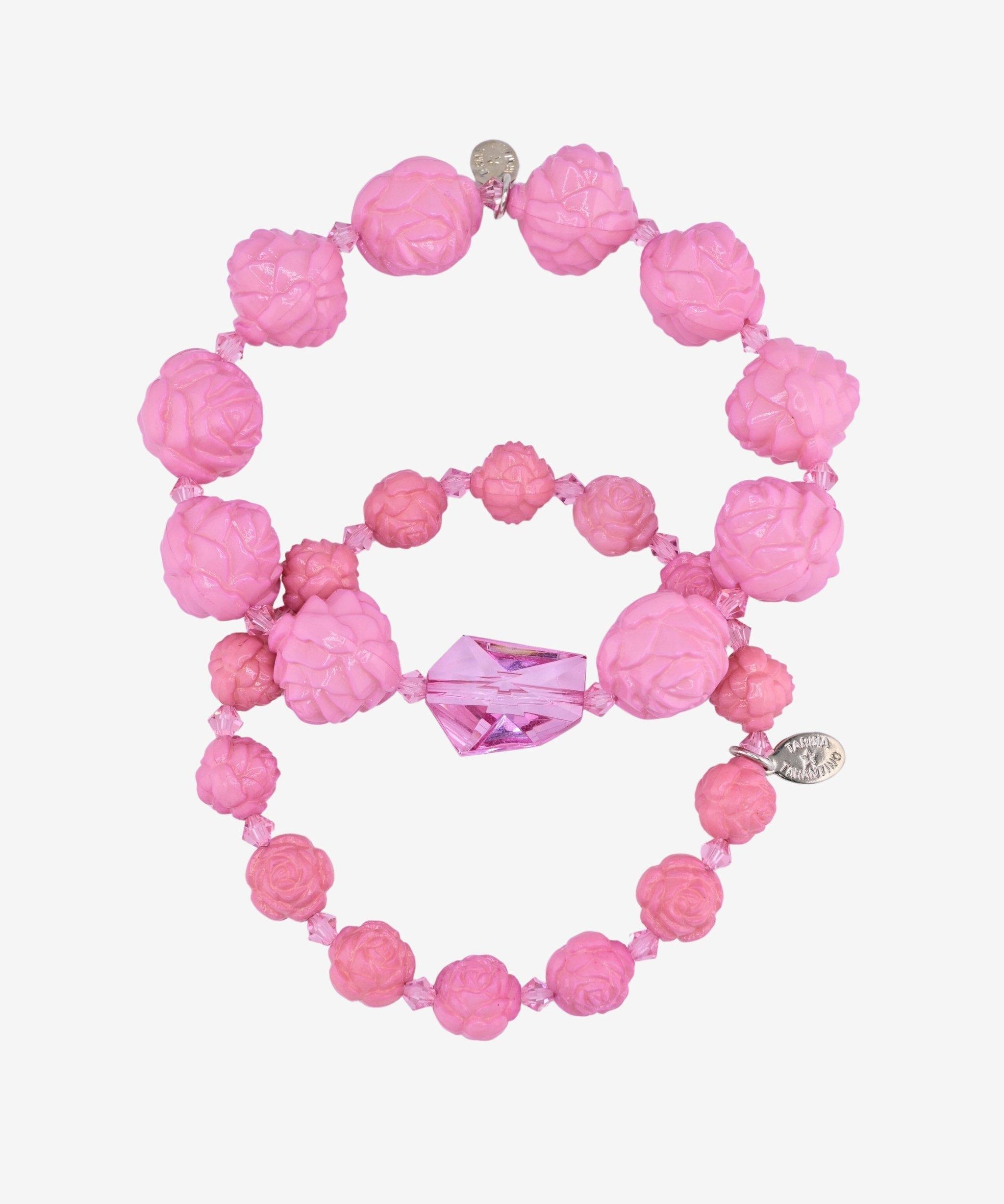 CARVED ROSE BRACELET SET