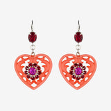DOILY LACE HEART EARRINGS