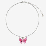 CRYSTAL BUTTERFLY NECKLACE