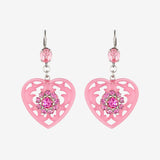 DOILY LACE HEART EARRINGS