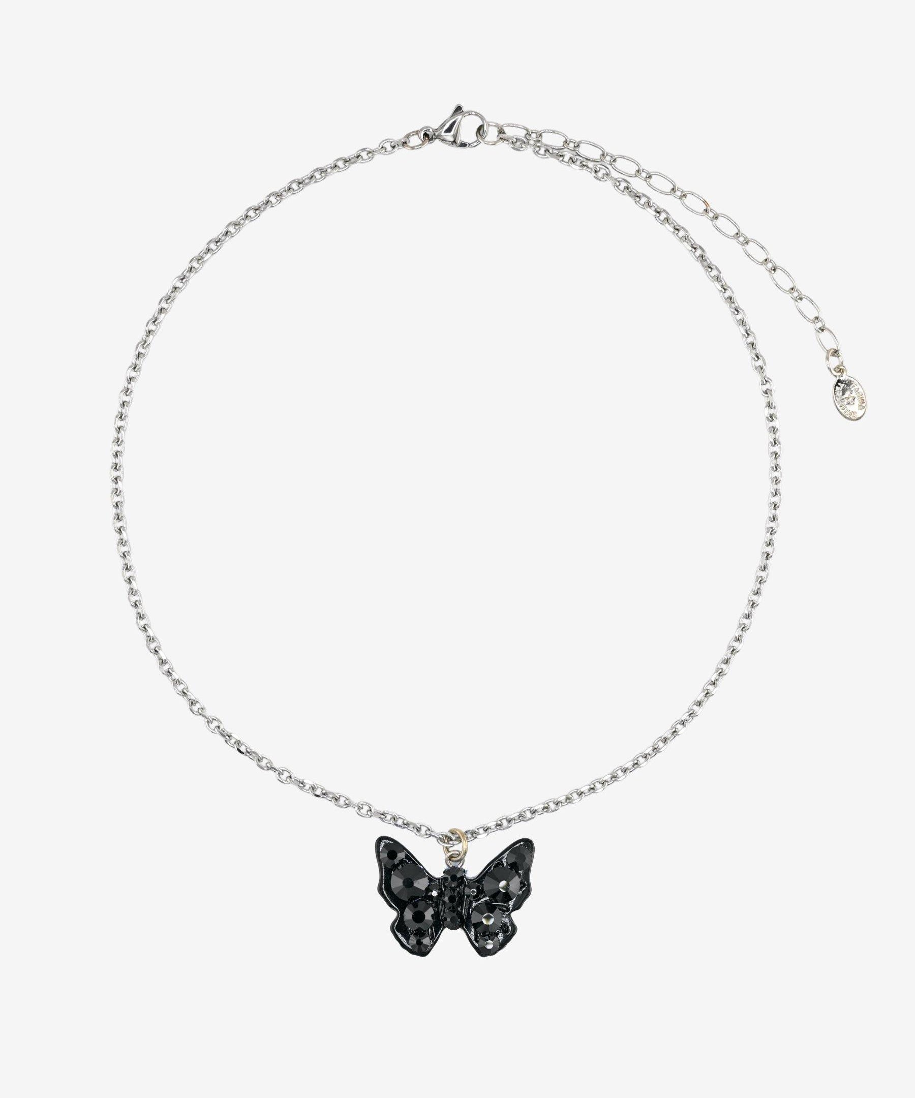 CRYSTAL BUTTERFLY NECKLACE