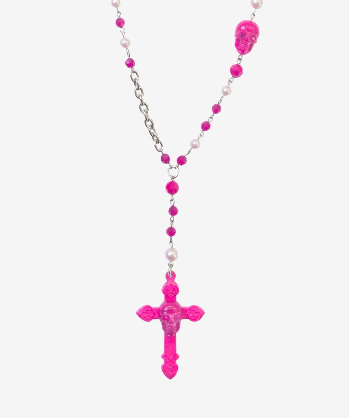 SKULL ROSARY NECKLACE