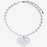 PAPARAZZI FIZZY HEART NECKLACE