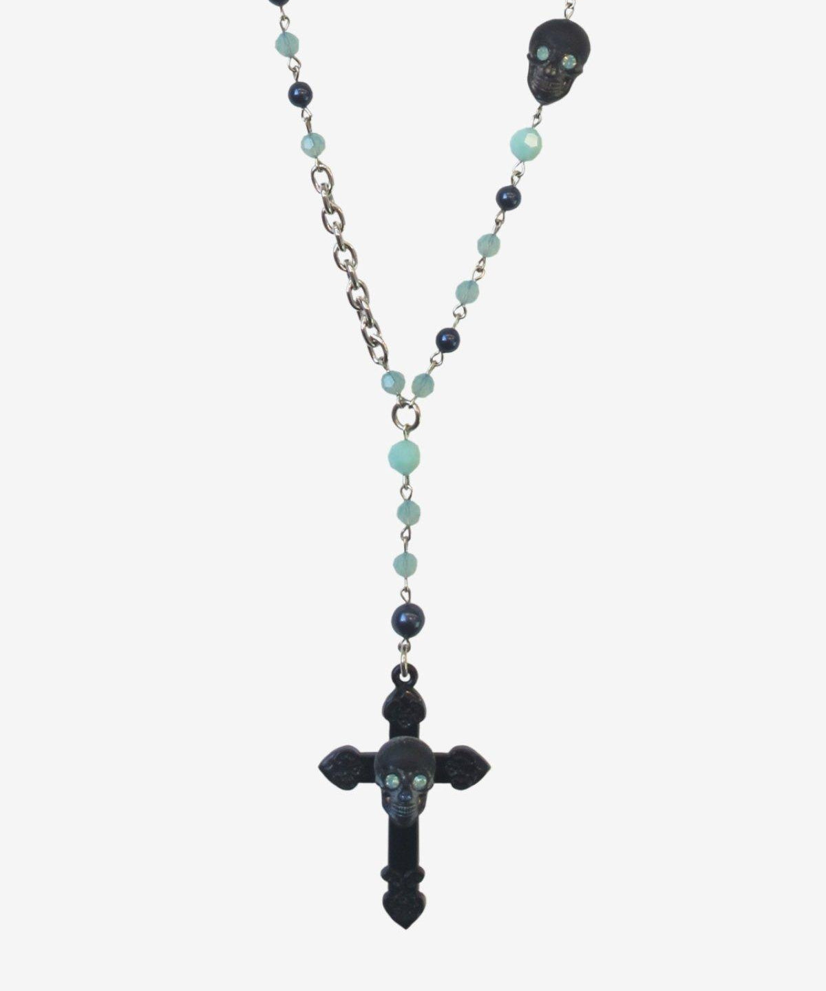 SKULL ROSARY NECKLACE