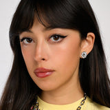 CRYSTAL FLOWER STUD SMALL
