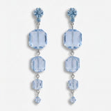 GEM CUT LUCITE DROP EARRINGS