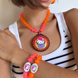 NEON KITTY NECKLACE