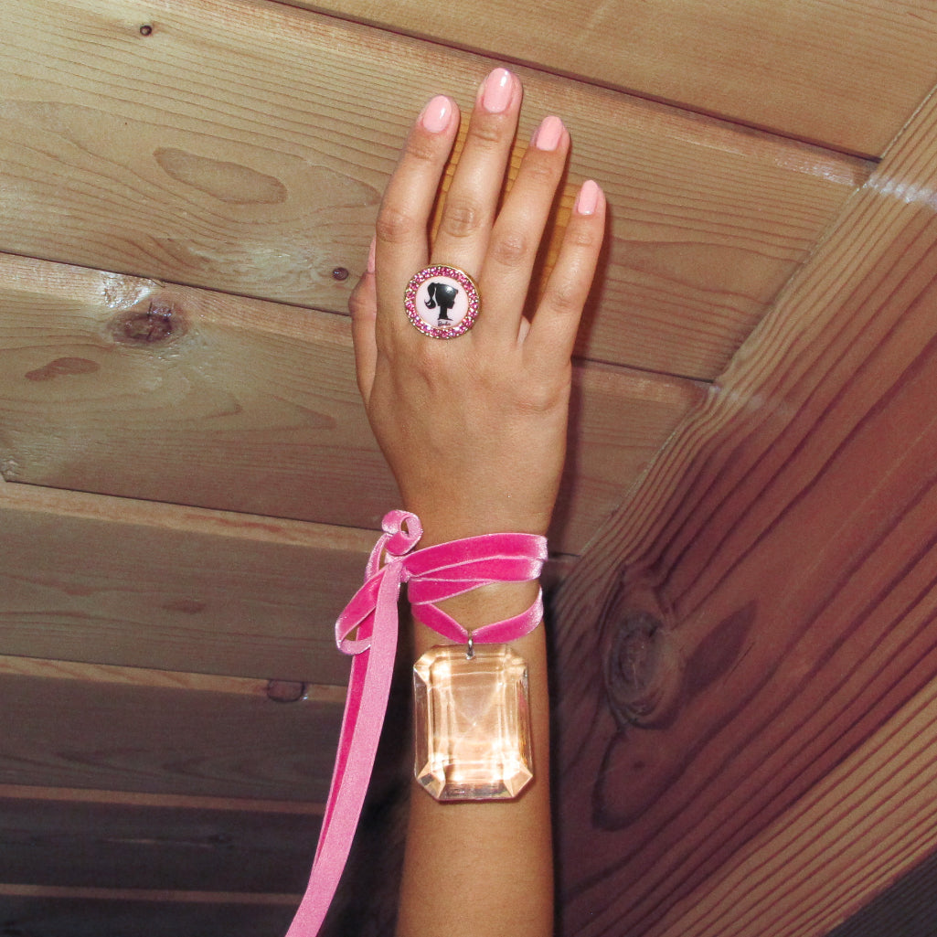 Barbie Moissanite Ring – Fiona Diamonds