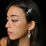CRYSTAL FLOWER CLIP