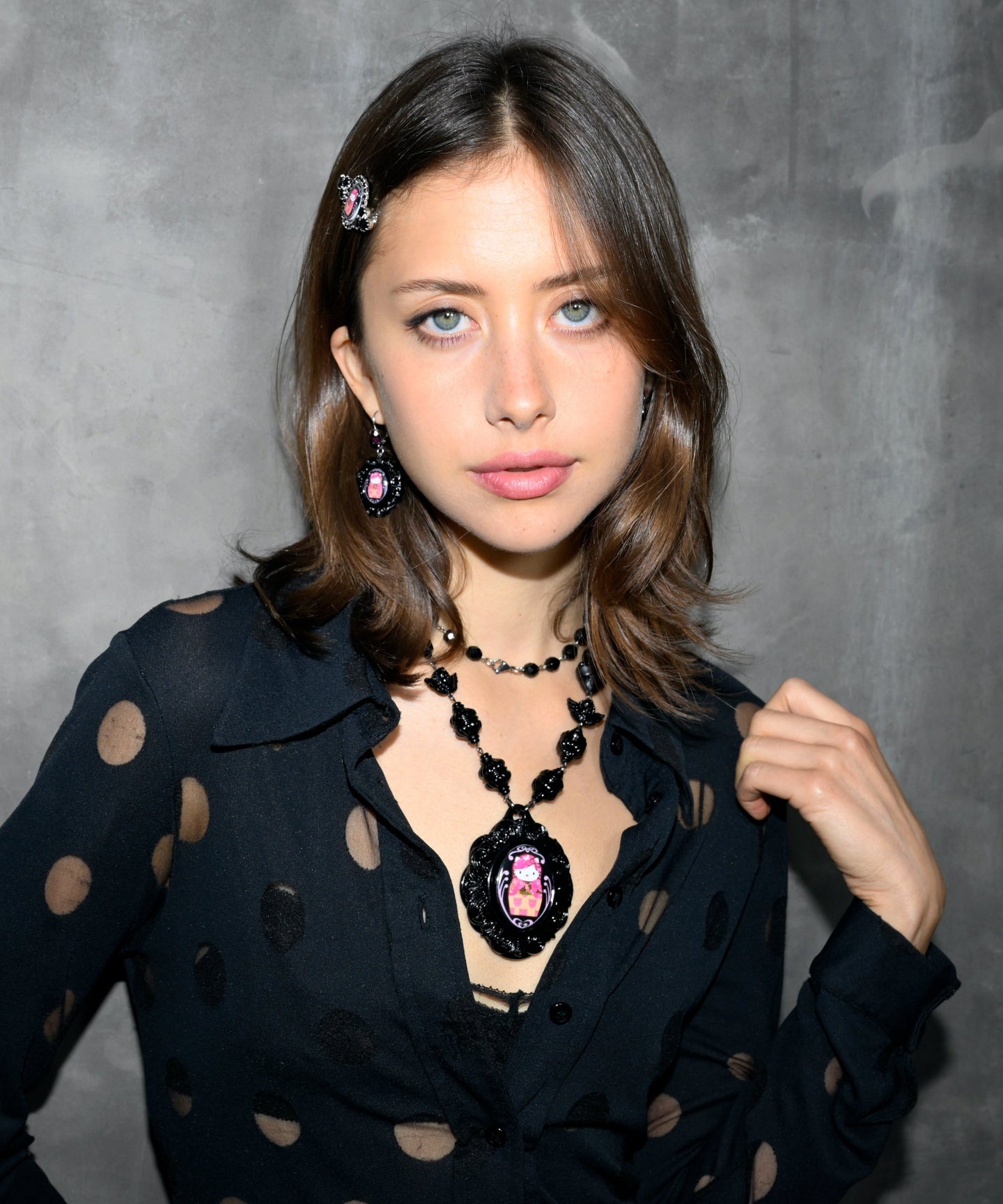 GOTHIC DOLL KITTY NECKLACE