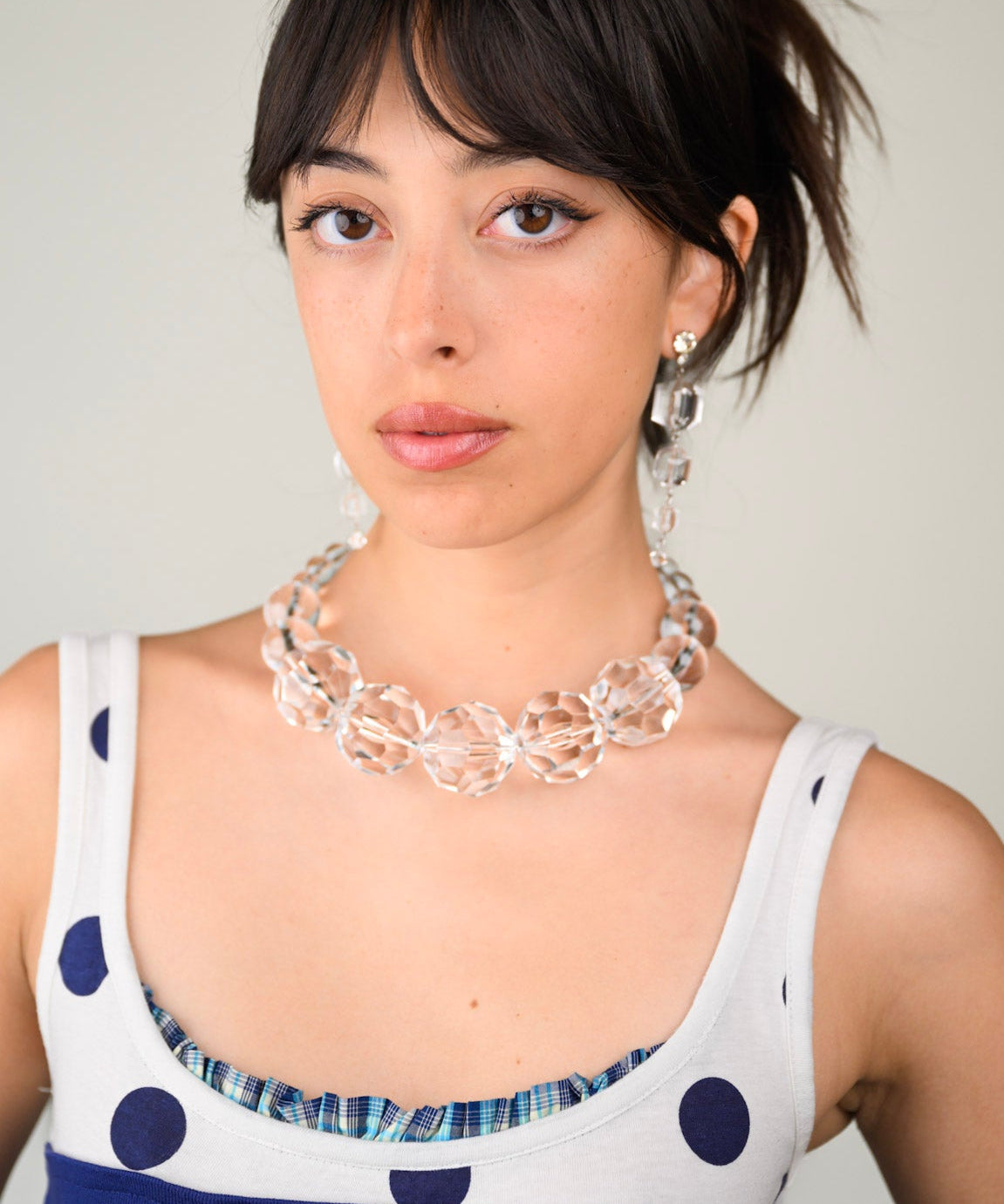 BIG LUCITE BANGLE NECKLACE