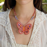 Flutterby Crystal Necklace