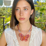 FLUTTERBY CRYSTAL NECKLACE