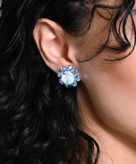 ROSE FLOWER EARRINGS