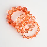 Gem Cut Lucite Bracelet Stack