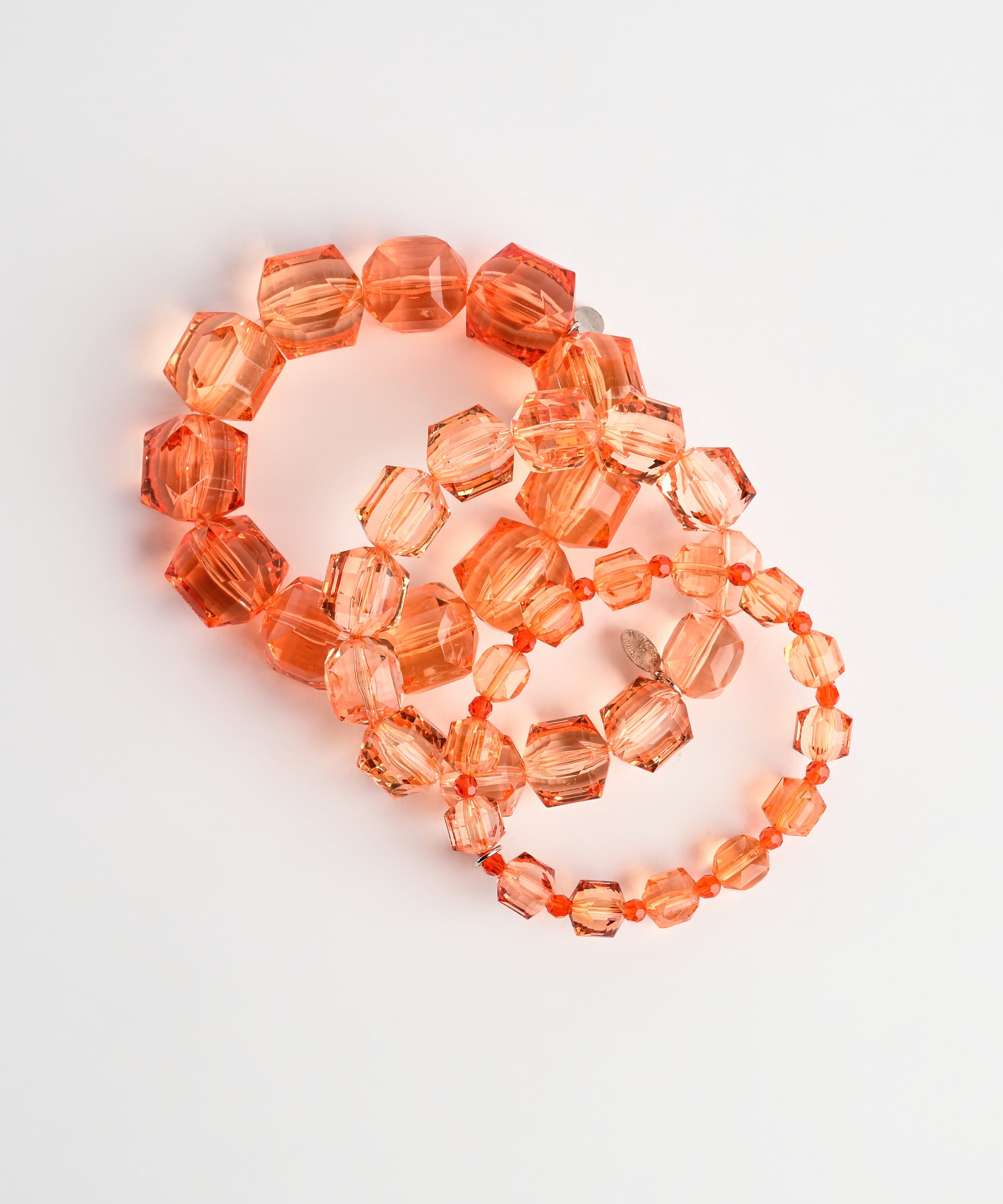 Gem Cut Lucite Bracelet Stack