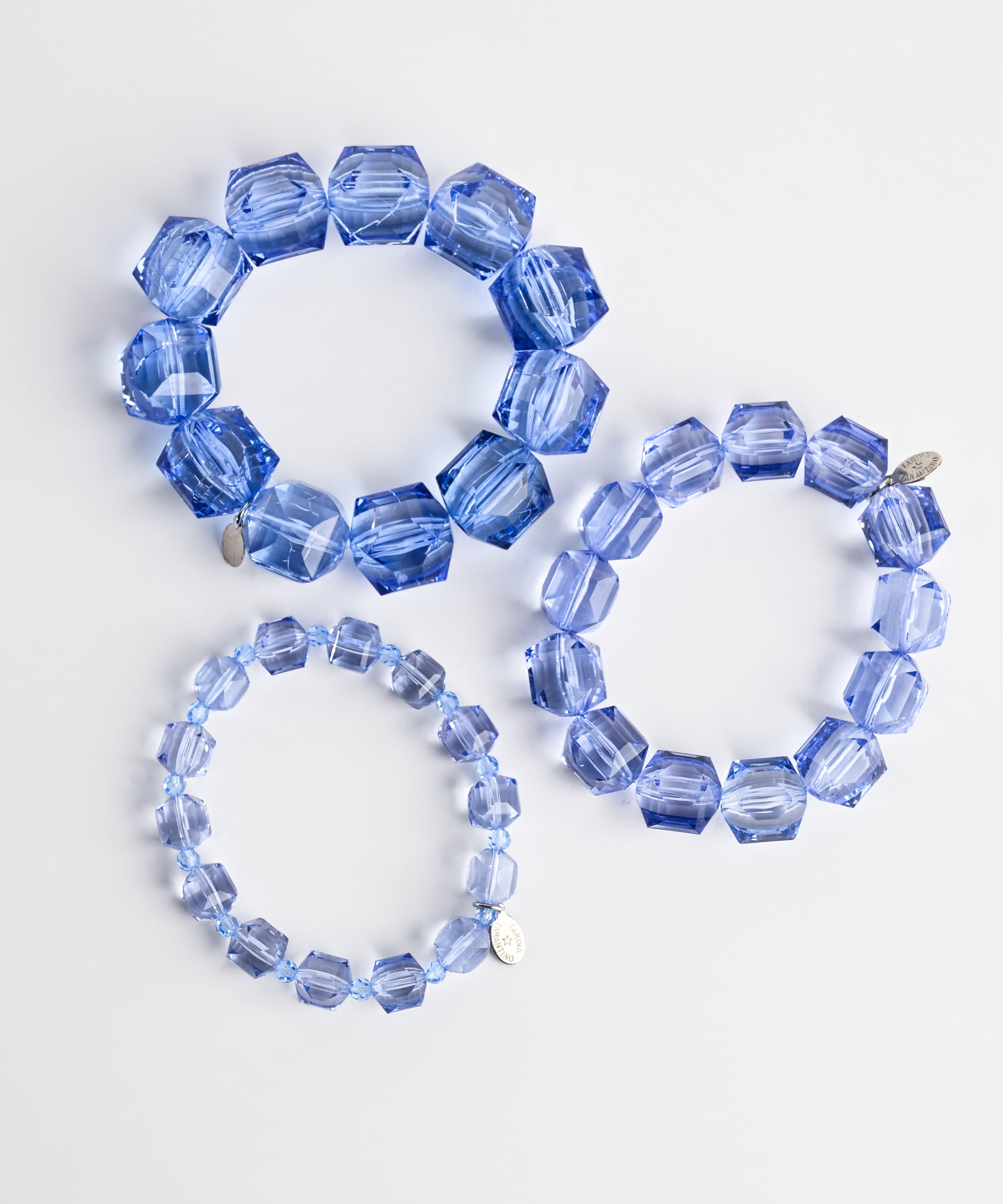 Gem Cut Lucite Bracelet Stack